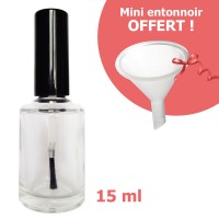 Flacon vernis vide et mini entonnoir offert