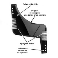 Peigne contour barbe pour une régularité parfaite