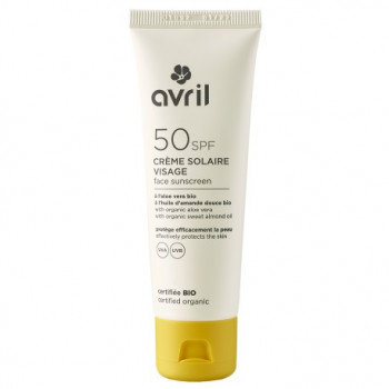 Crème solaire visage SPF 30 50 ml - bio à l'huile de ricin