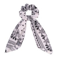 Chouchou foulard vintage noir et blanc