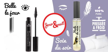 Huile de ricin cils bio et mascara bio