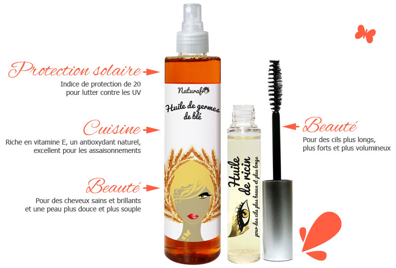 Huile de ricin cils + Huile de germe de blé